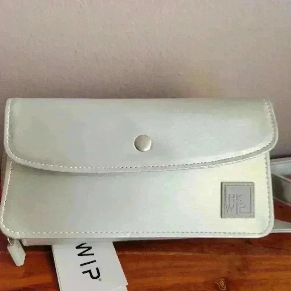Brand New IHKWIP Convertible Wear Everywhere RFID Wallet Crossbody Silver Color
